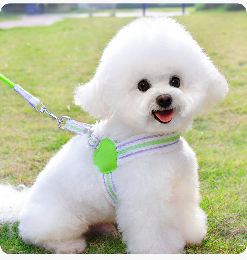Summer Breathable Adjustable Pet Chest Vest Leash
