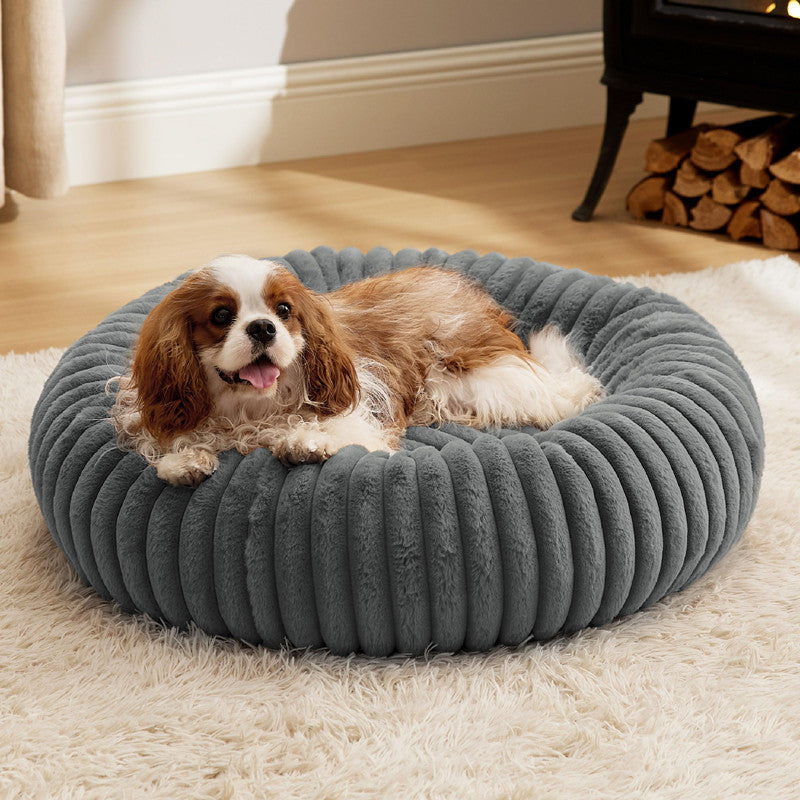 High-Grammage Plush Pet Bed Round Warm Mat