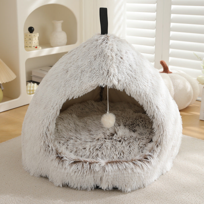 Plush Warm Winter Pet Bed Nest