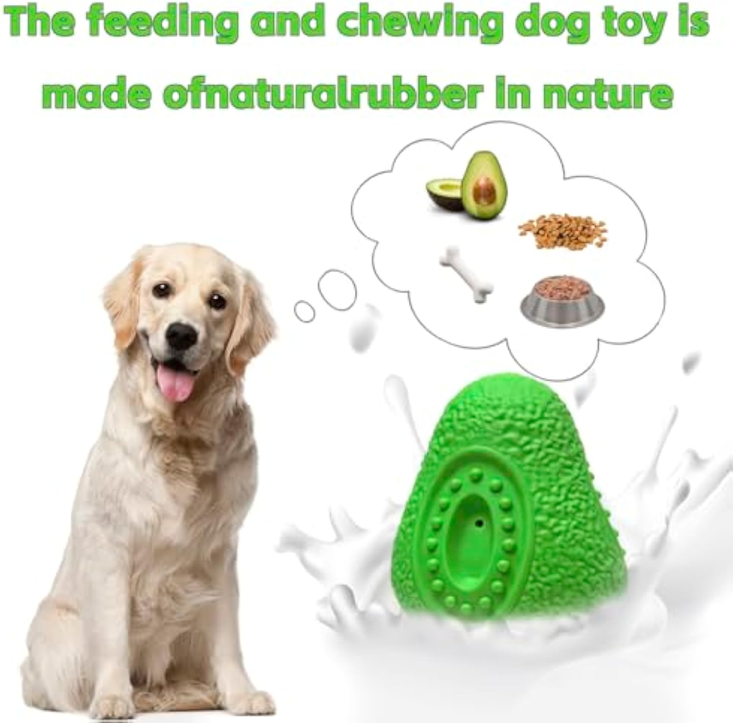 Indestructible Chew Toy Durable Rubber Pet Teething Toy