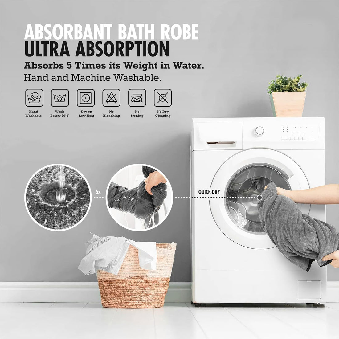 Super Absorbent Pet Bathrobe Towel Coat Outfit