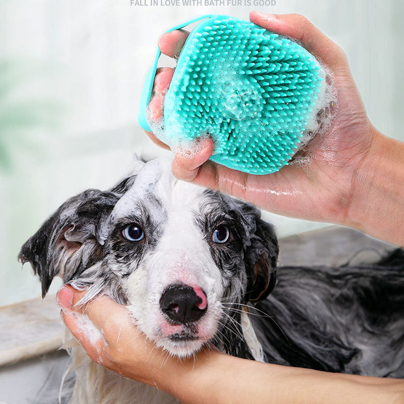 Soft Silicone Pet Bath Massage Brush For Grooming