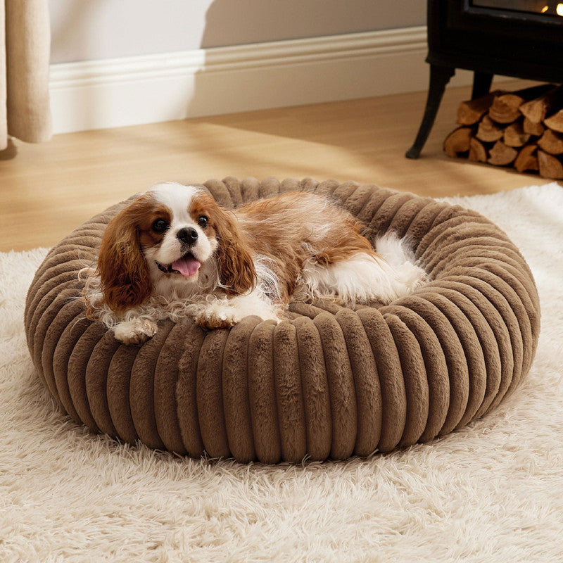 High-Grammage Plush Pet Bed Round Warm Mat
