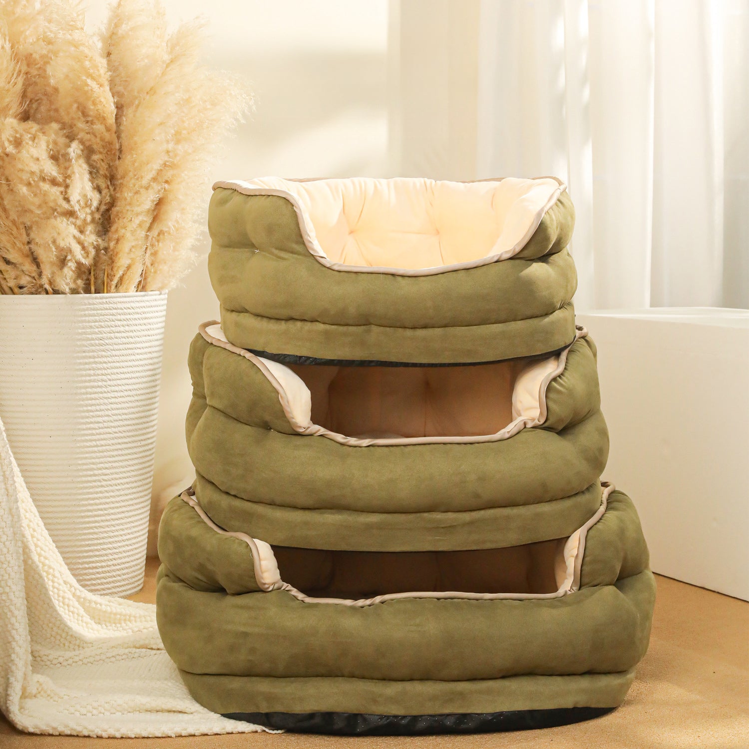 Thickened Plush Pet Sofa Bed Warm Washable Mattress