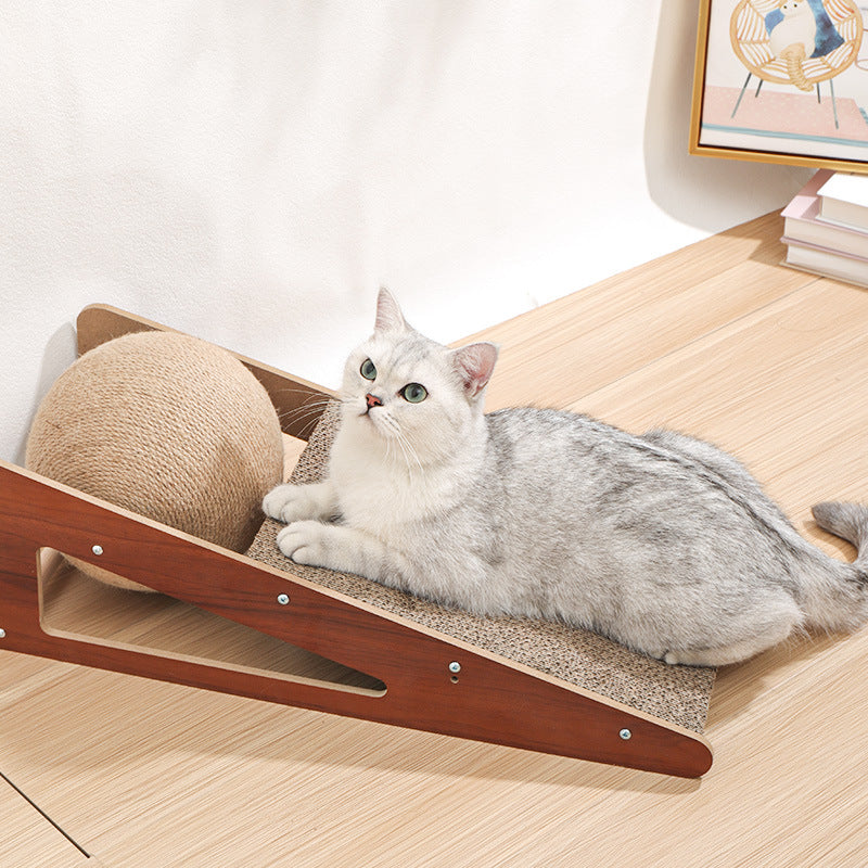 Pet Corrugated Paper Scratching Board Interactive Chew Toy