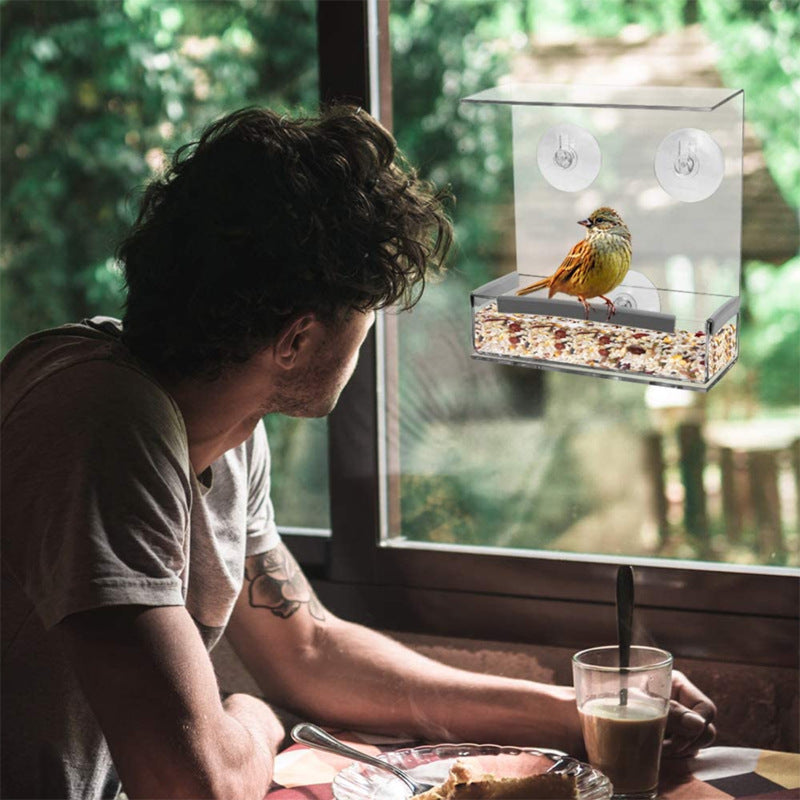 Acrylic Outdoor Pet Bird Cage Feeder For Hummingbirds