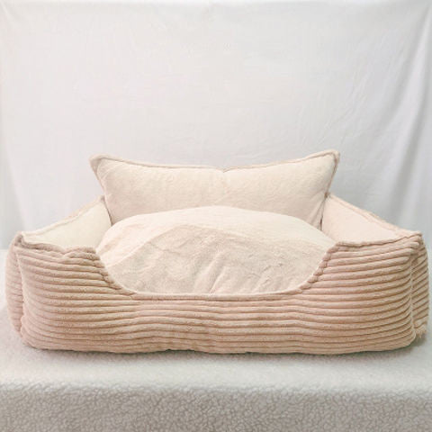 Removable Washable Plush Warm Pet Bed
