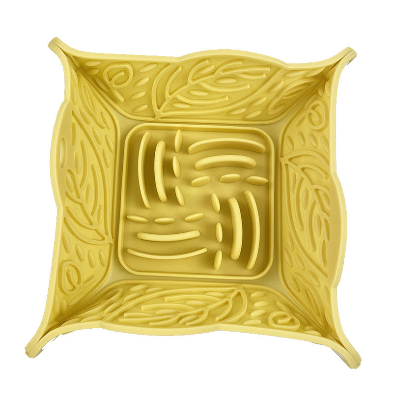 Foldable Silicone Pet Feeding Mat And Multi-Use Bowl
