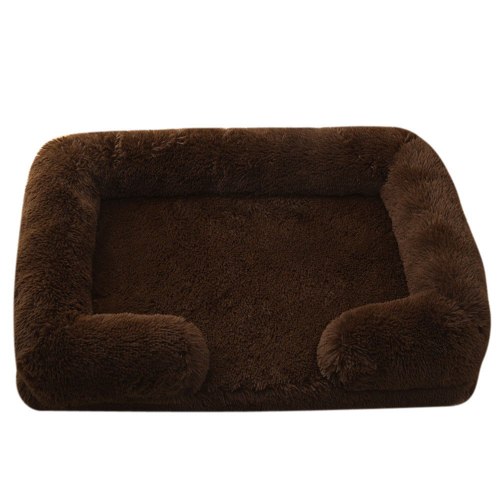 Plush Round Pet Bed House