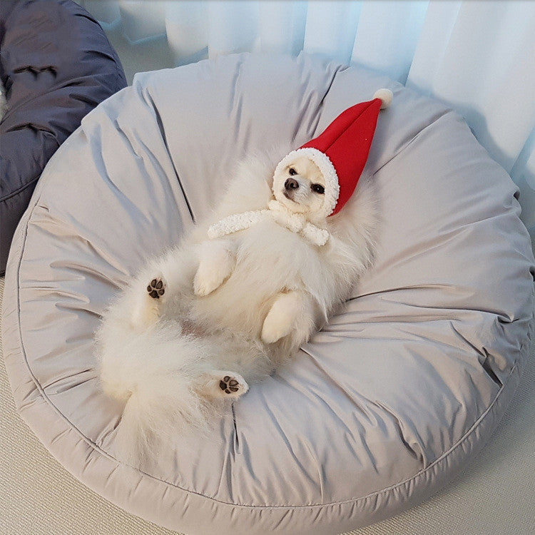 Moisture-Proof Removable Washable Large Round Pet Bed