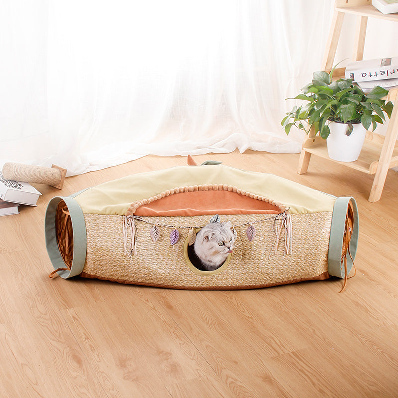 Pet Litter Roll Net Toy With Drilling Hole
