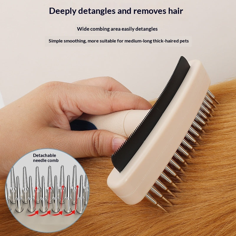 Pet Hair Removal And Detangling Grooming Brush
