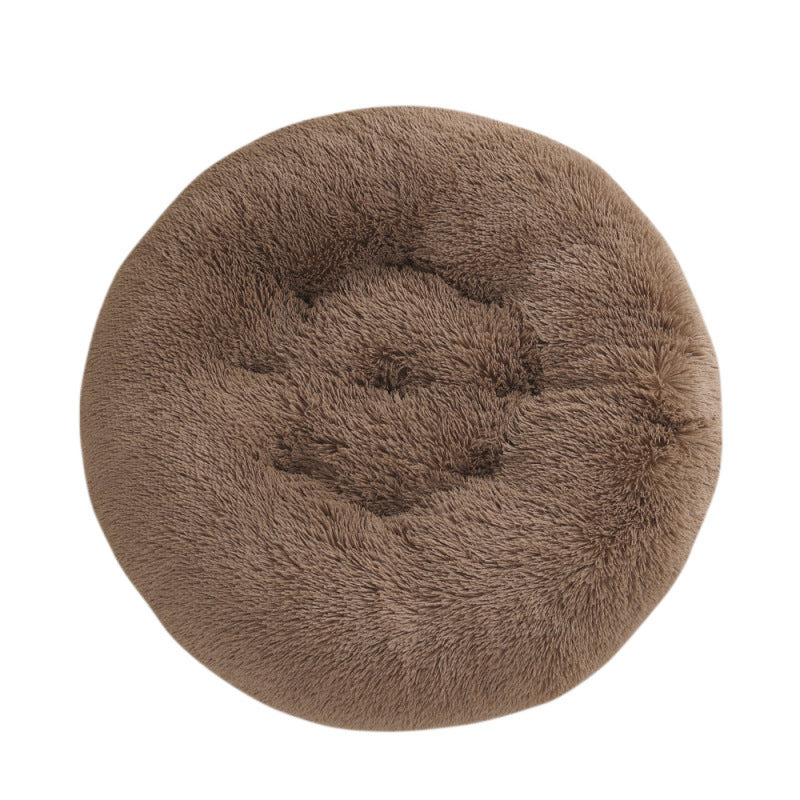 Round Plush Warm Pet Bed Mat