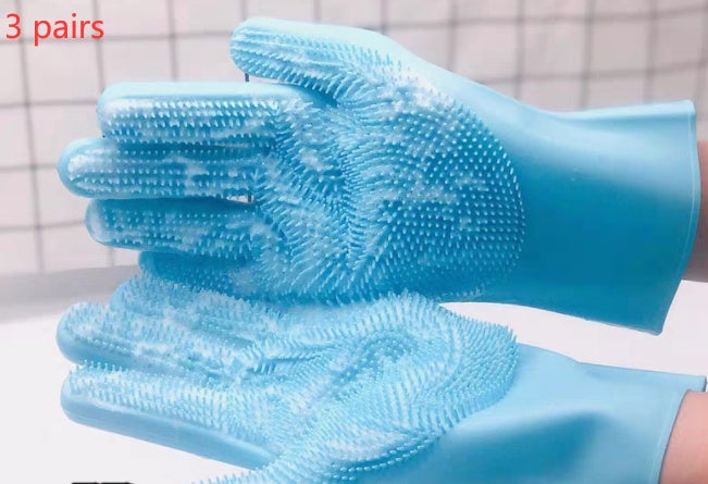 Silicone Pet Grooming Brush Hair Removal Massage Glove