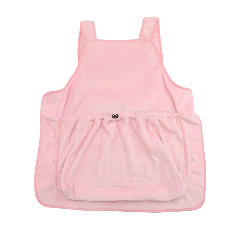 Outdoor Pet Carrier Apron Plush Chest Bag For Travel