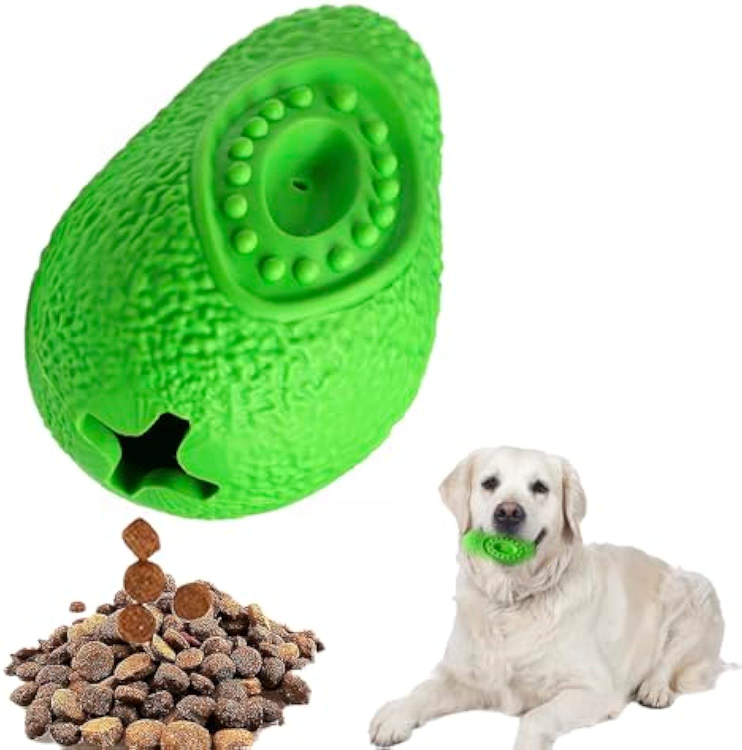 Indestructible Chew Toy Durable Rubber Pet Teething Toy
