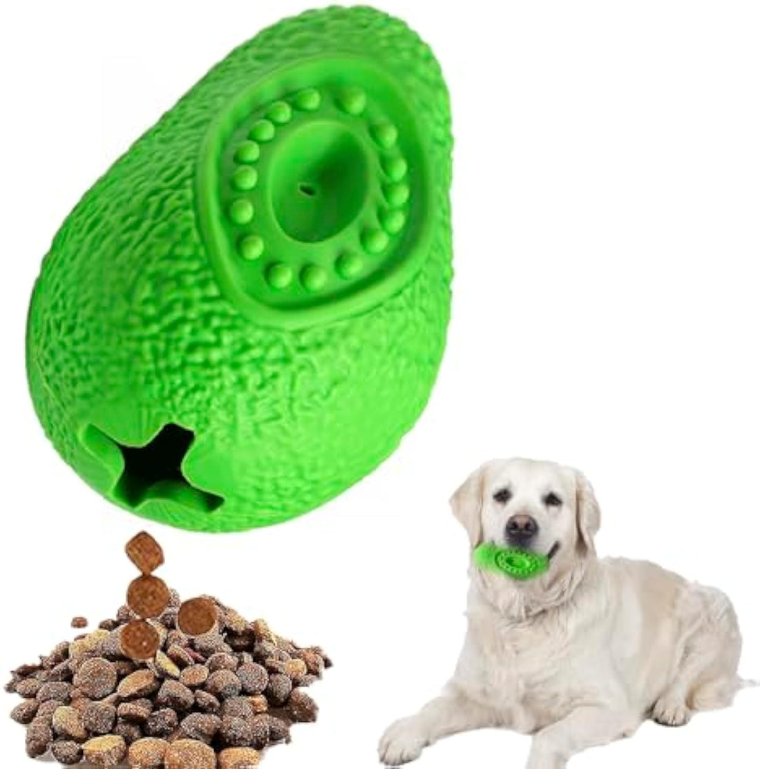 Indestructible Chew Toy Durable Rubber Pet Teething Toy