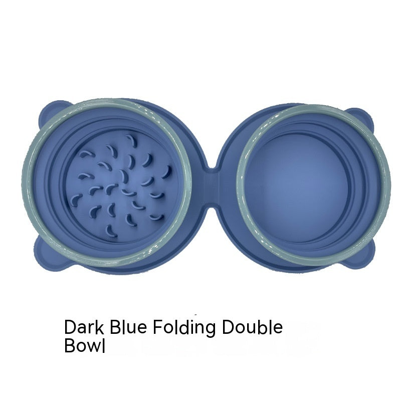 Portable Foldable Pet Travel Food Bowl Non-Slip