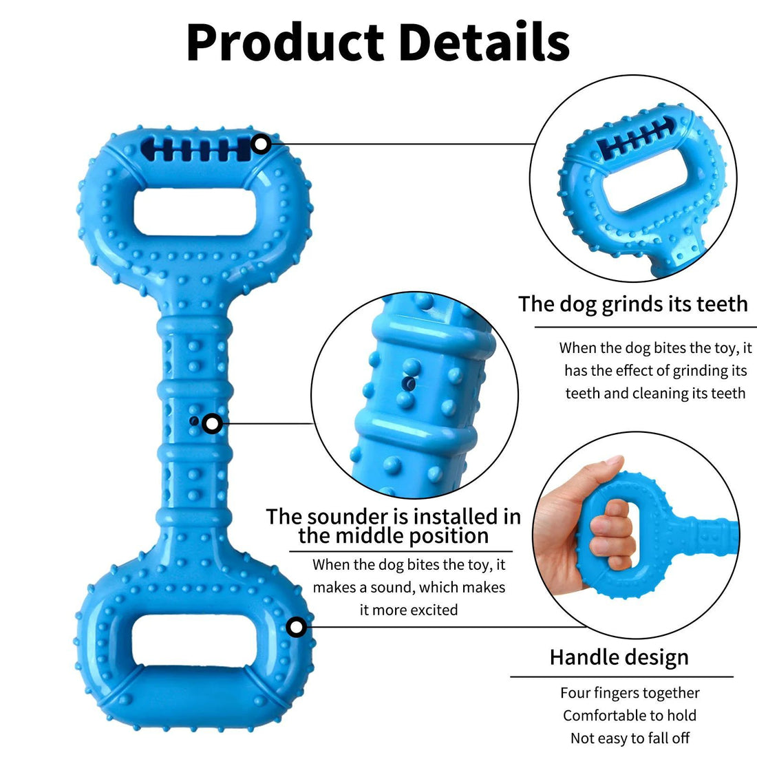 Durable Interactive Pet Chew Bone Toy