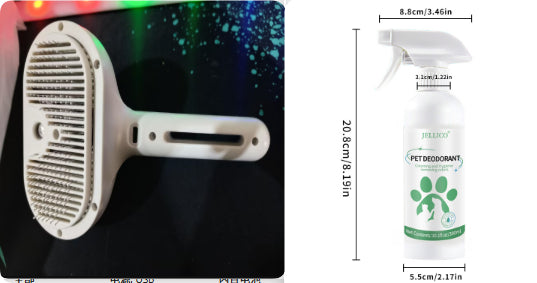 Self-Cleaning Pet Hair Remover And Dematting Comb
