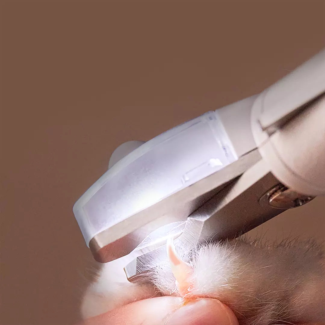 Professional Pet Nail Clipper Scissors with LED Trimmer
