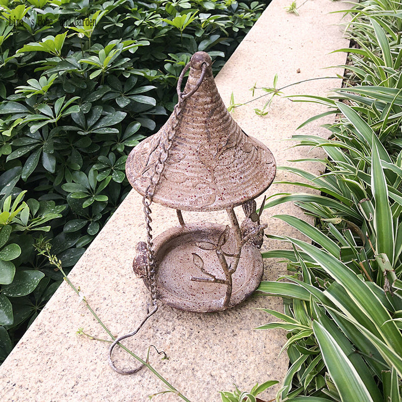 Hanging Balcony Garden Bird Feeder Dispenser