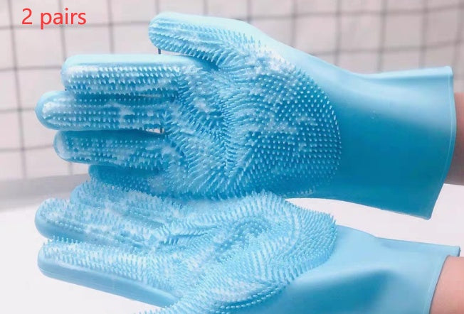 Silicone Pet Grooming Brush Hair Removal Massage Glove
