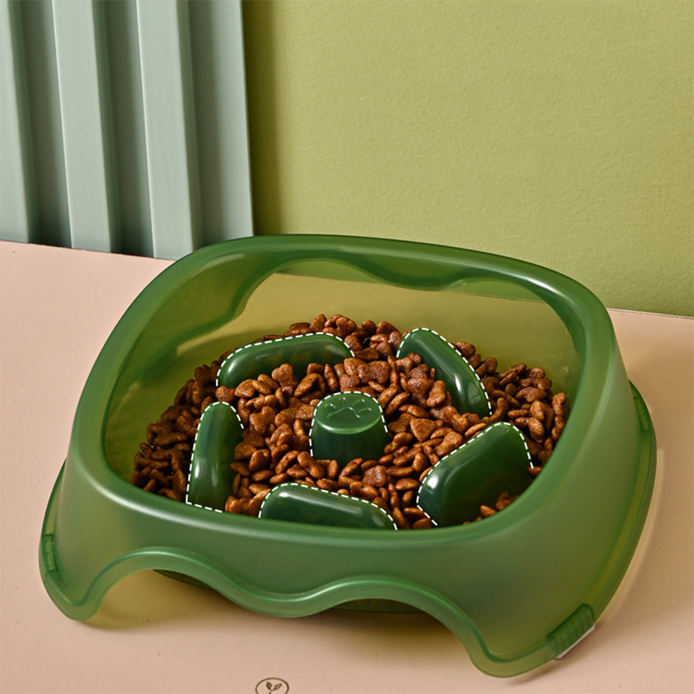 Pet Slow Feeding Anti Choking Water And Food Bowl