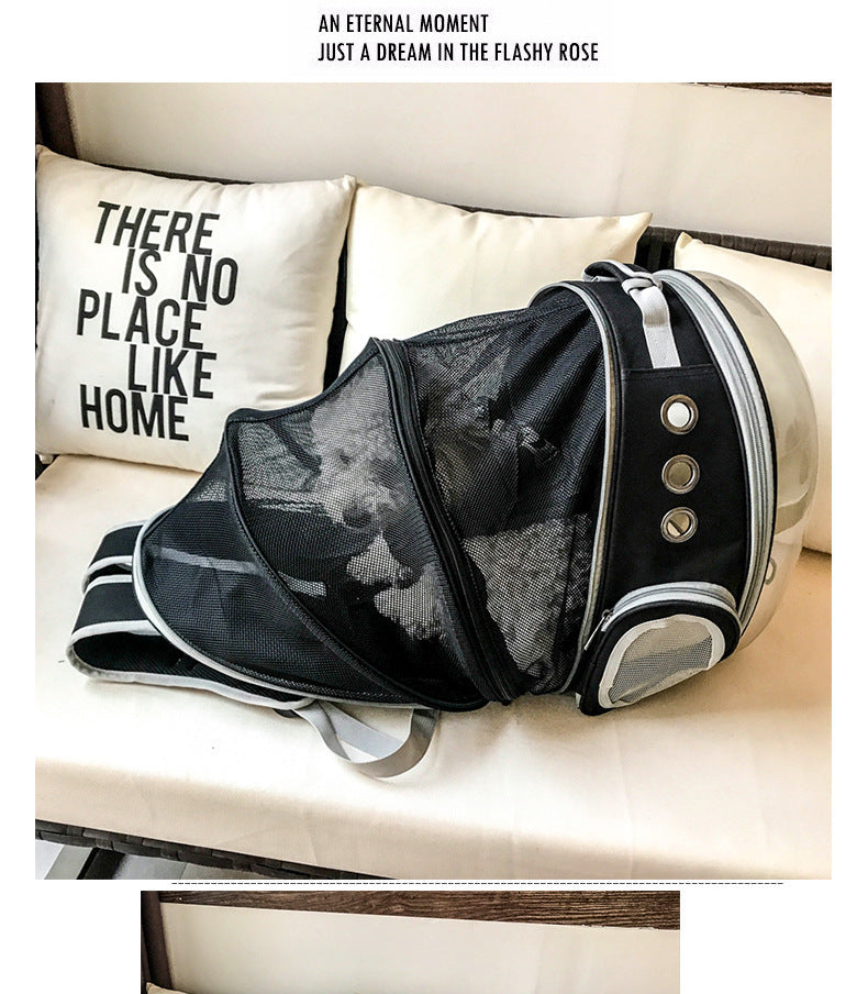 Portable Pet Backpack Carrier Bubble With 360° Sightseeing View