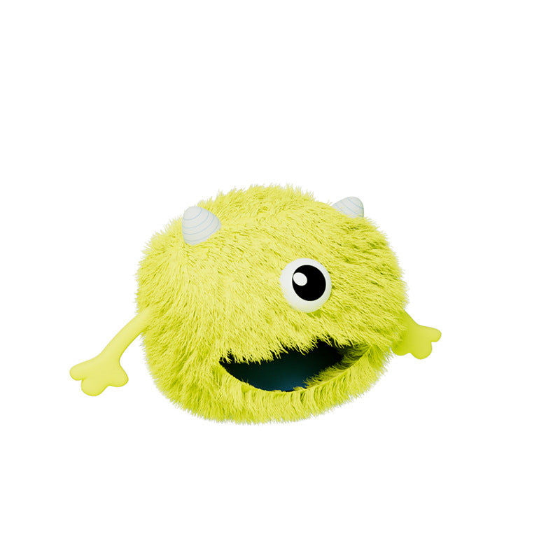 Machine Washable Round Plush Pet Bed Calming Cushion