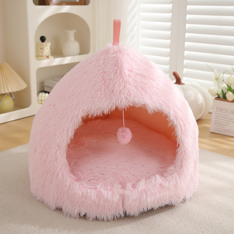 Plush Warm Winter Pet Bed Nest