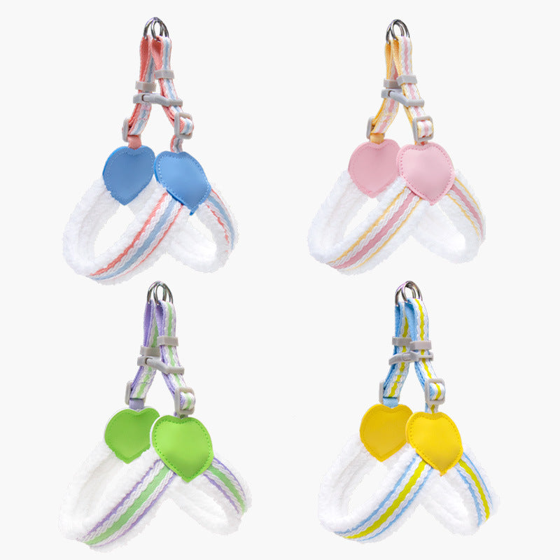 Summer Breathable Adjustable Pet Chest Vest Leash