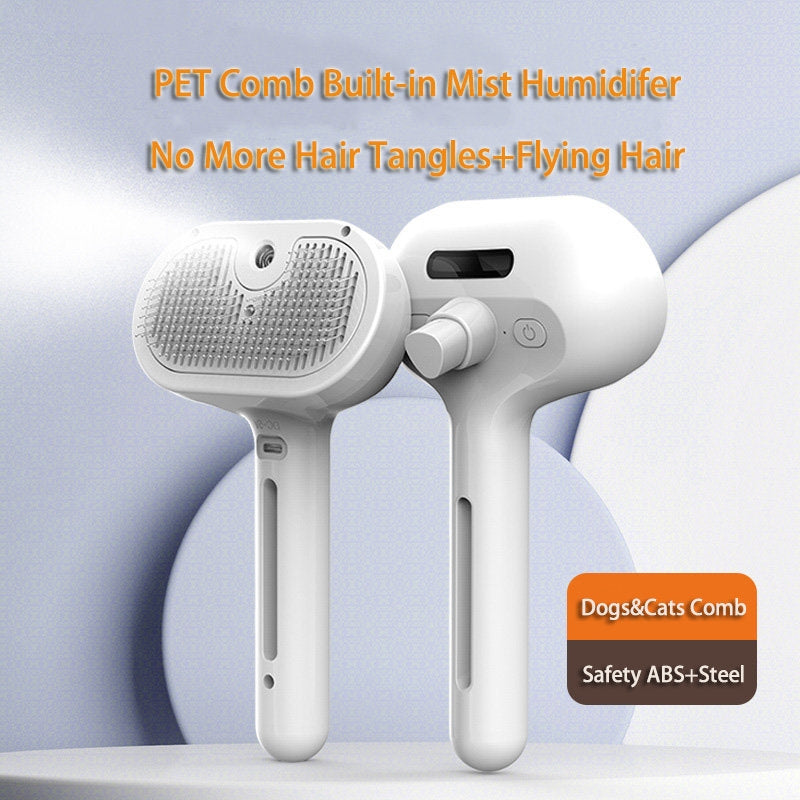 Self-Cleaning Pet Hair Remover And Dematting Comb