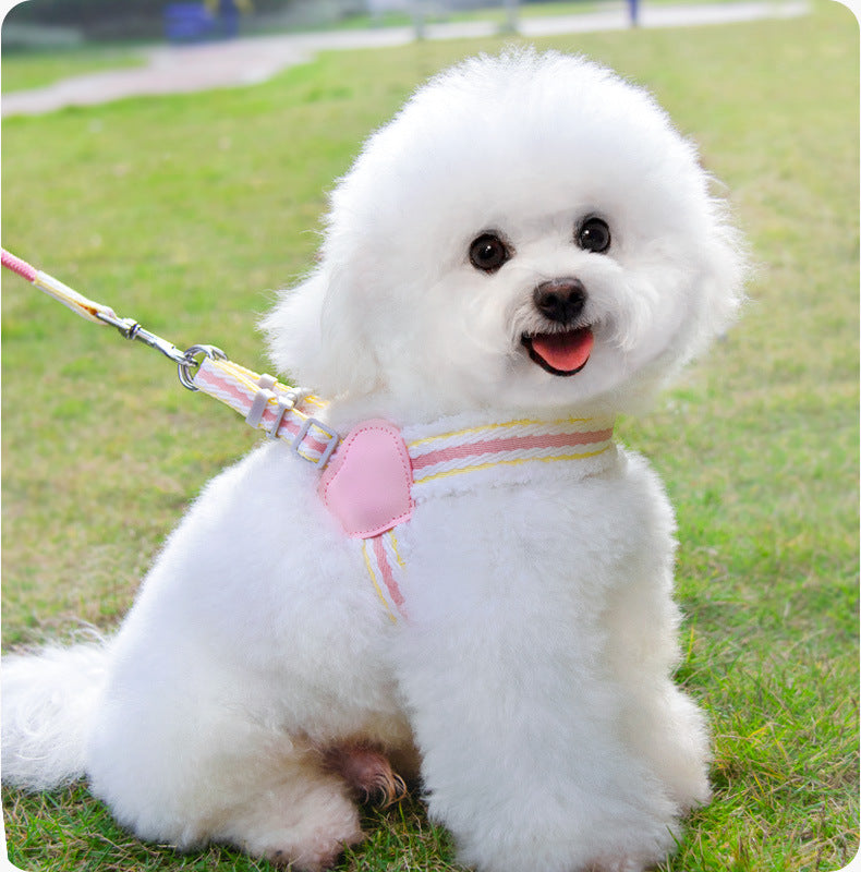 Summer Breathable Adjustable Pet Chest Vest Leash