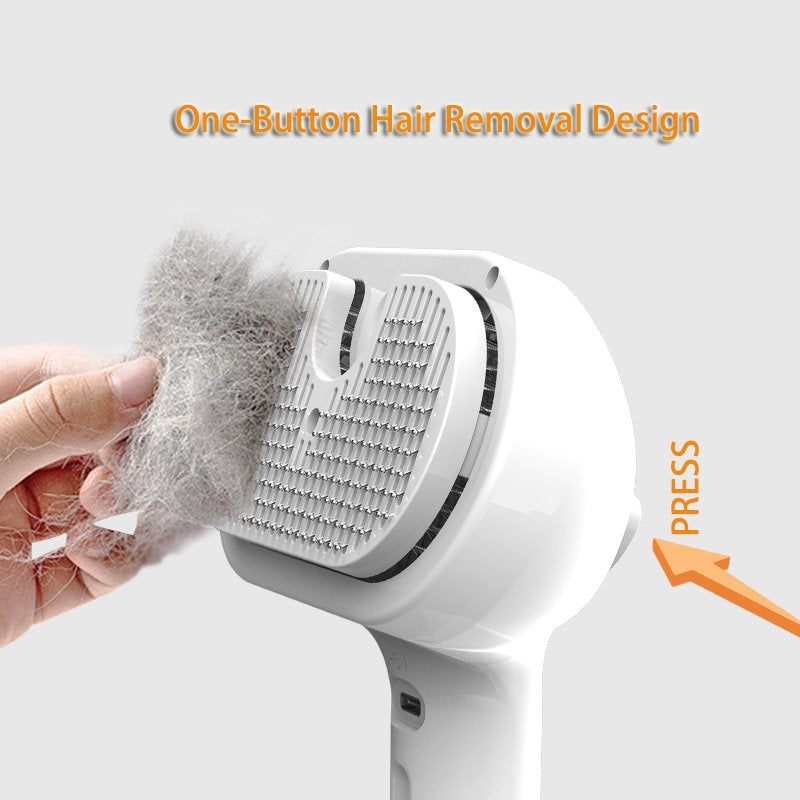 Self-Cleaning Pet Hair Remover And Dematting Comb