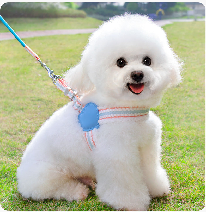 Summer Breathable Adjustable Pet Chest Vest Leash