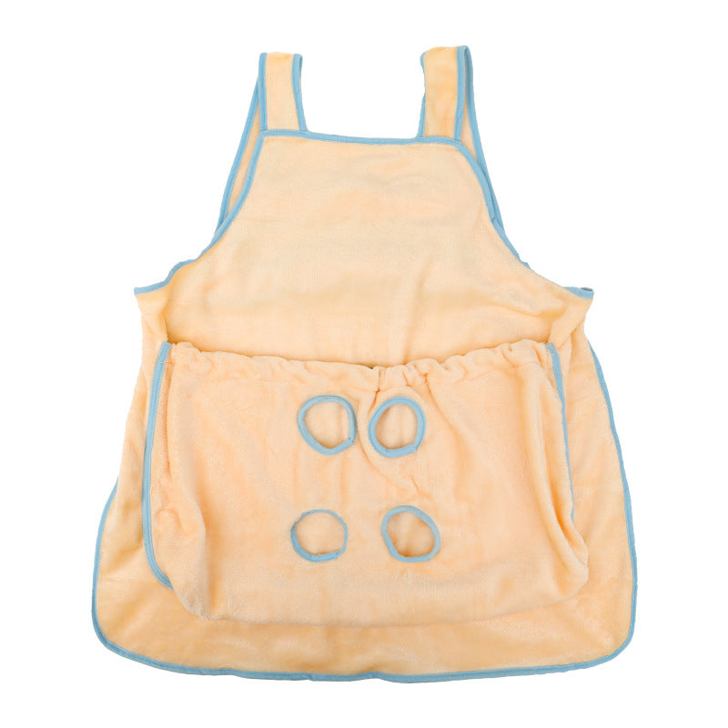 Outdoor Pet Carrier Apron Plush Chest Bag For Travel