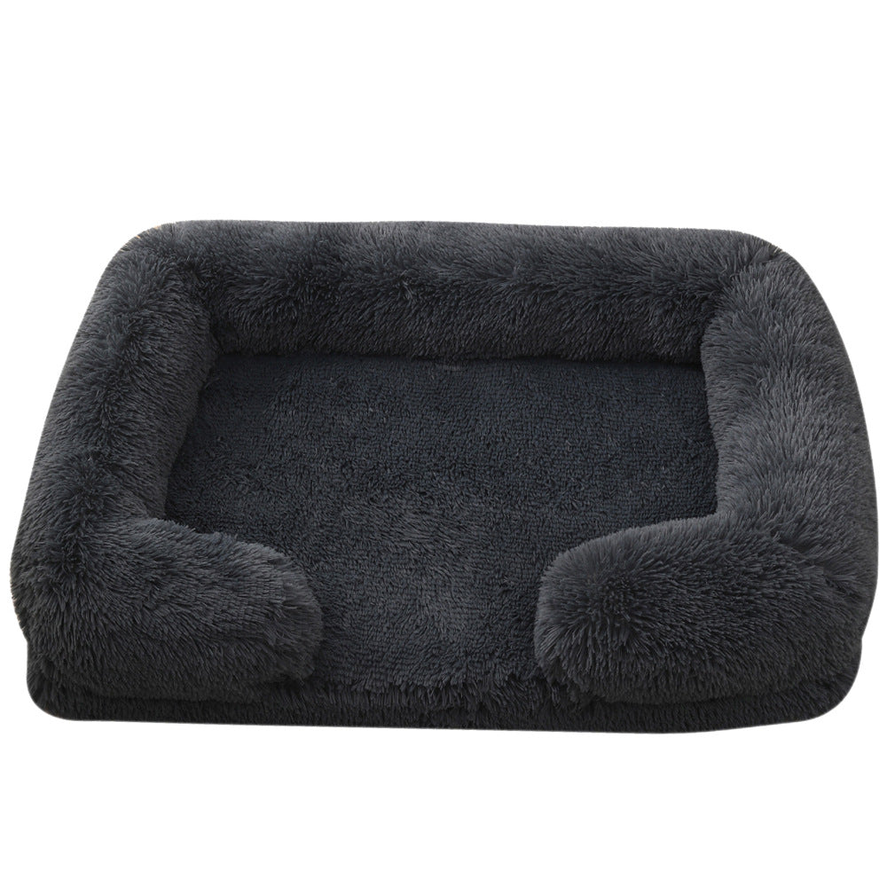 Plush Round Pet Bed House