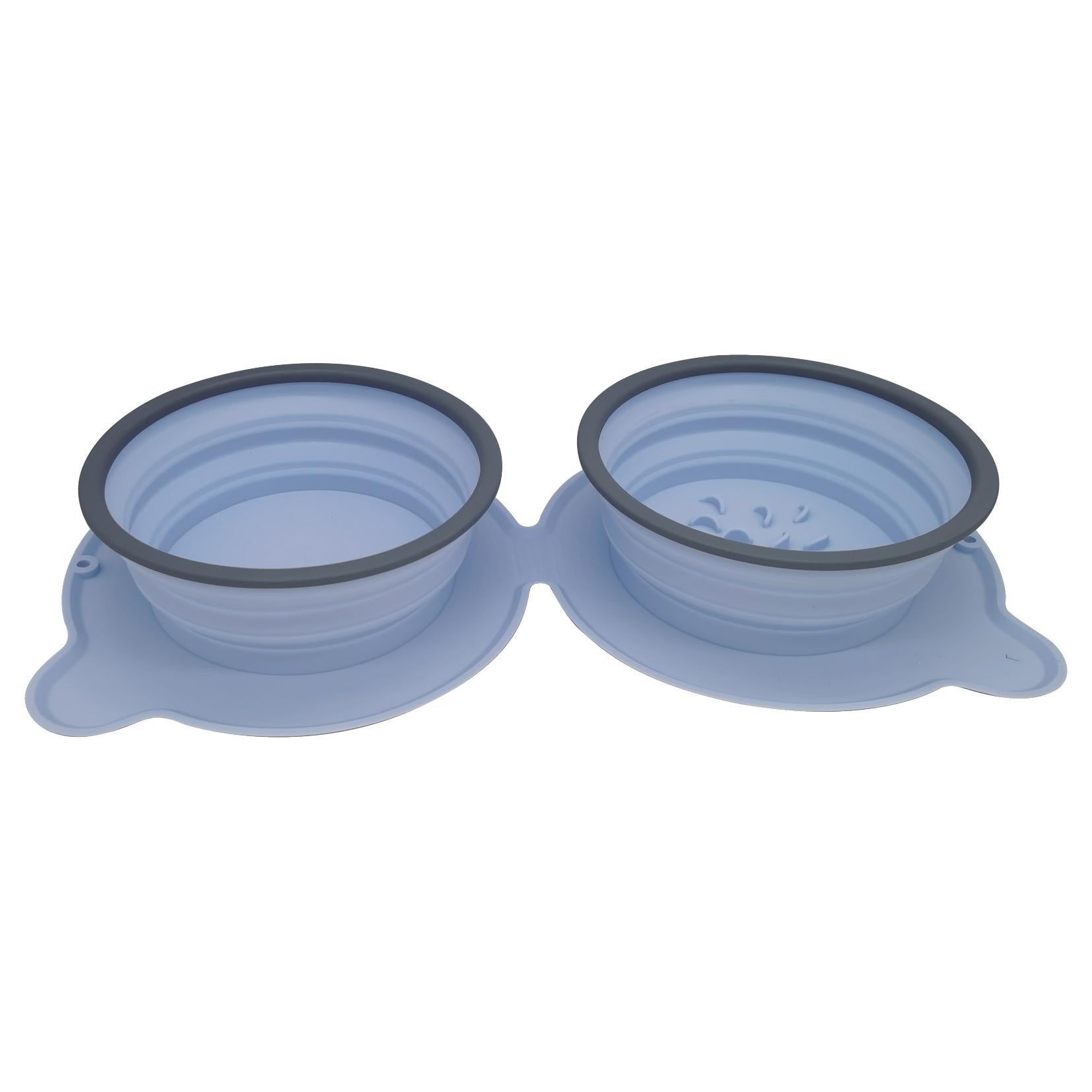 Portable Foldable Pet Travel Food Bowl Non-Slip