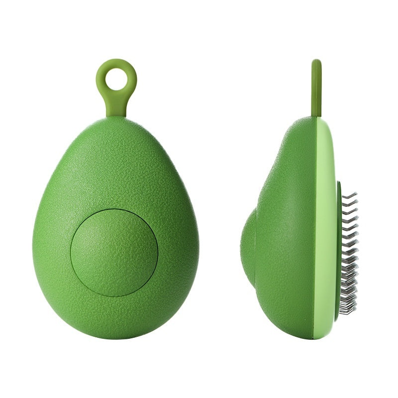 Avocado-Shaped Pet Hair Remover Grooming Brush