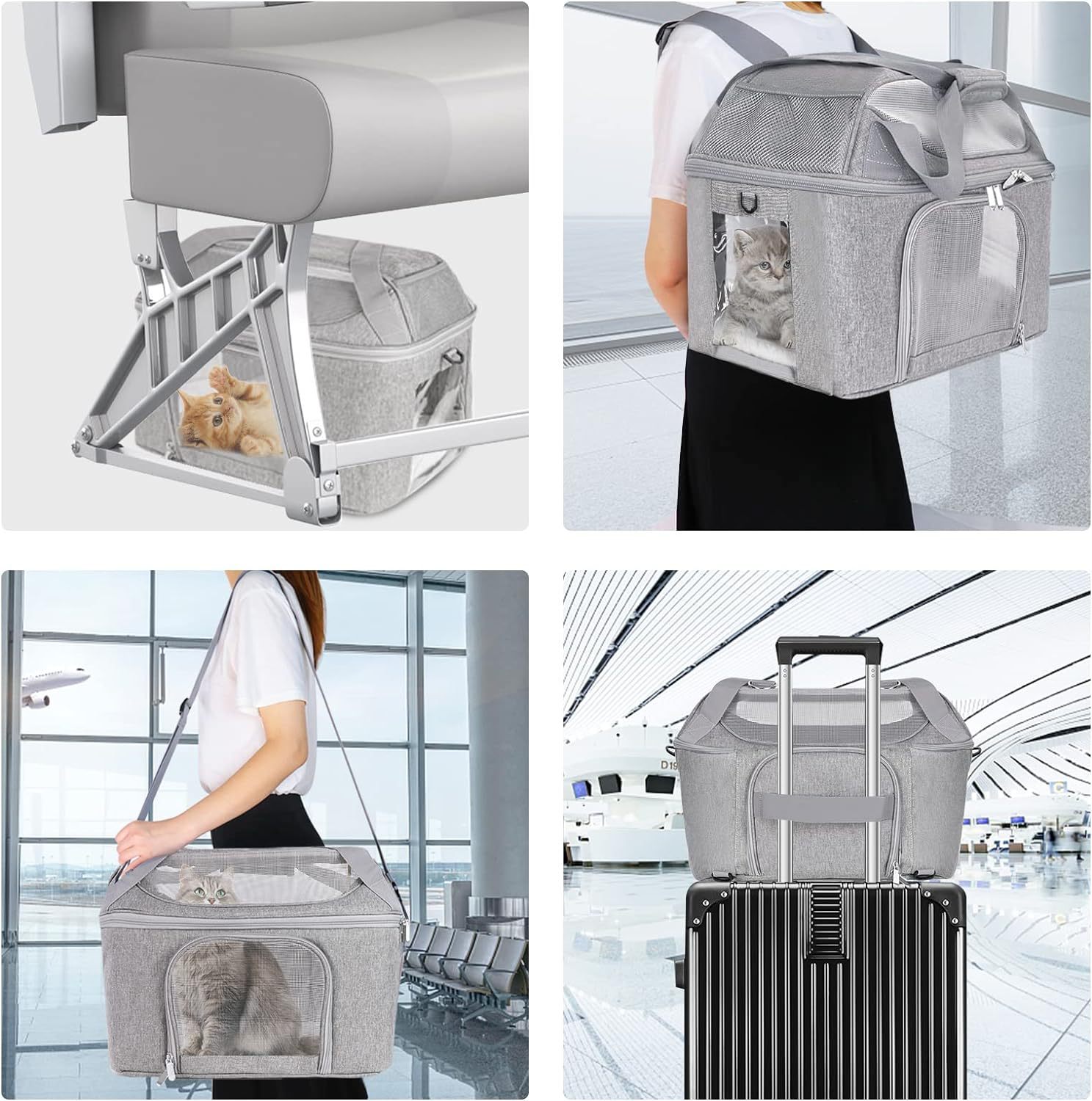 Breathable Portable Pet Backpack Carrier Travel Bag