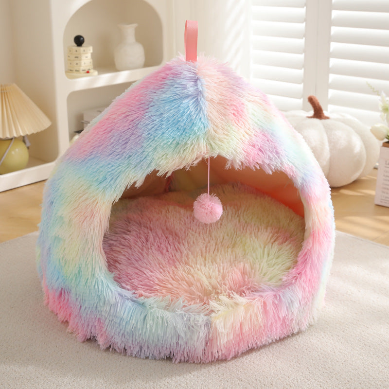 Plush Warm Winter Pet Bed Nest