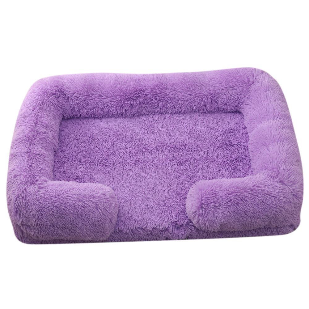 Plush Round Pet Bed House