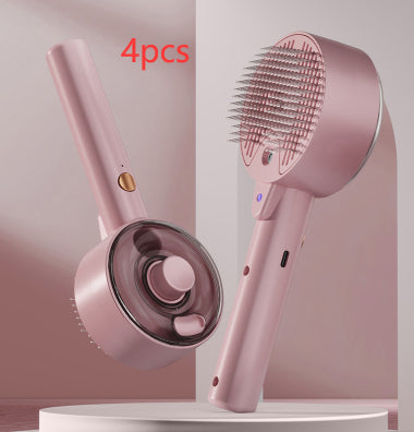 Self-Cleaning Pet Hair Remover Grooming Brush
