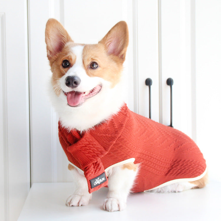 Vintage Twist Pet Sweater Stylish Comfortable Knit Wear