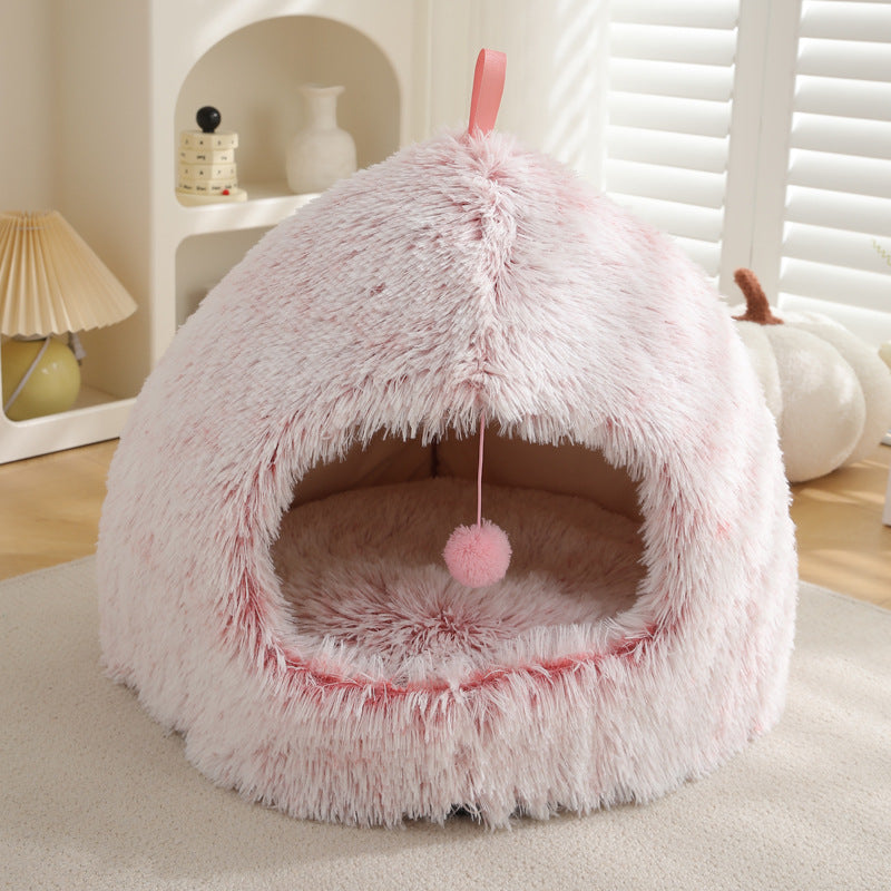 Plush Warm Winter Pet Bed Nest
