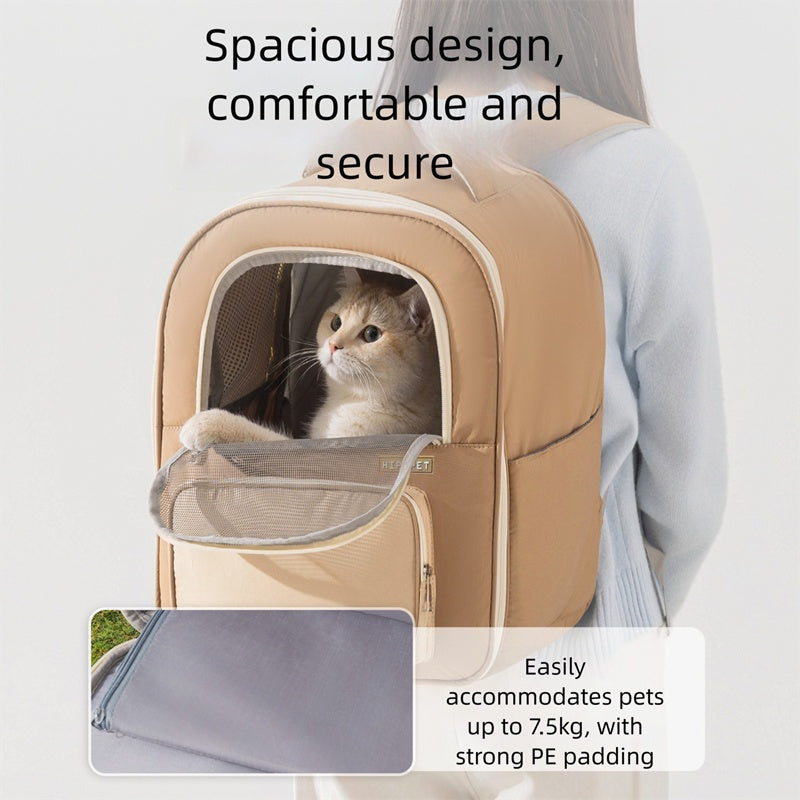 Breathable Warm Pet Carrier Backpack With Mesh Window