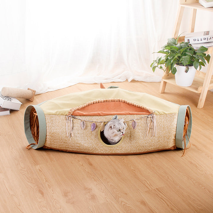 Pet Litter Roll Net Toy With Drilling Hole