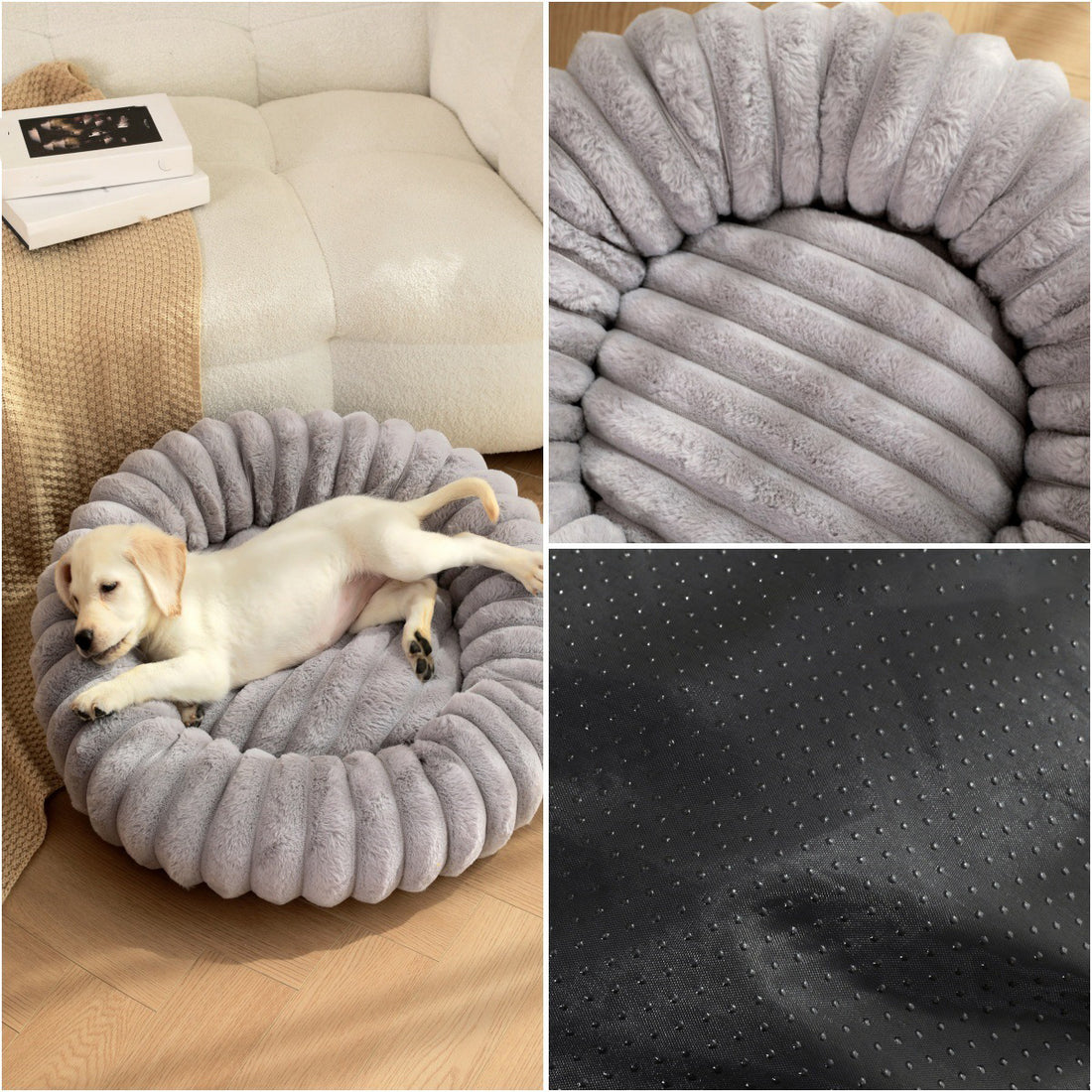 High-Weight Plush Round Pet Nest Warm Bed