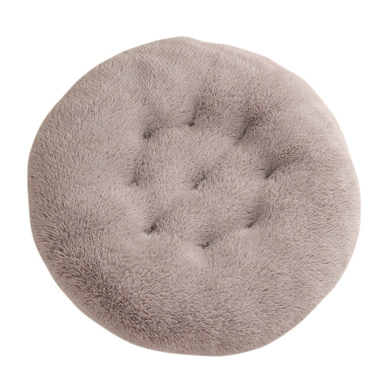 Round Plush Warm Pet Bed Mat